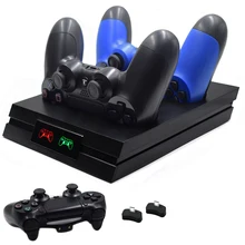For Sony PS4 Slim Pro Controller Charging Seat Station Dual Gamepad Joystick Charger For PS4 Wireless Bluetooth Charging Dock