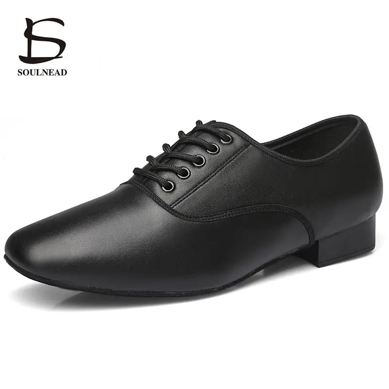 Dance Shoes Men Latin Dance Shoes Genuine Leather Soft Sole Tango Ballroom Modern Dancing Sneakers Man Adult