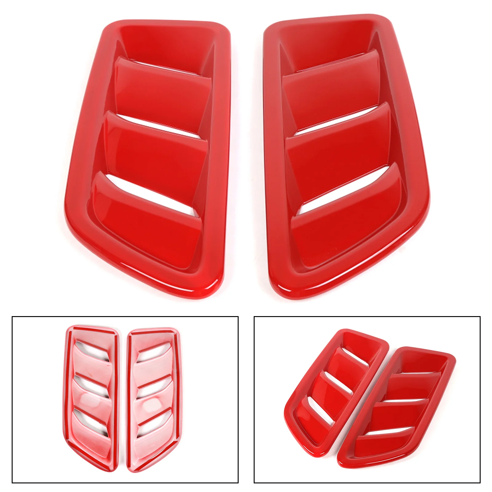 Areyourshop 1 пара вытяжка двигателя вентиляционное отверстие Крышка Накладка для Jeep Wrangler JL- ABS крышка для воздуховода