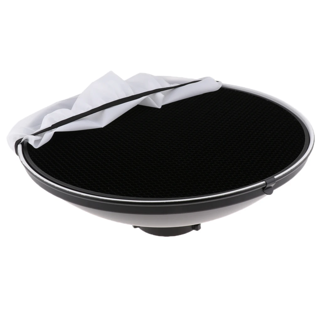 Профессиональный отражатель Beauty Dish Bowens крепление с сотовой крышкой и диффузором