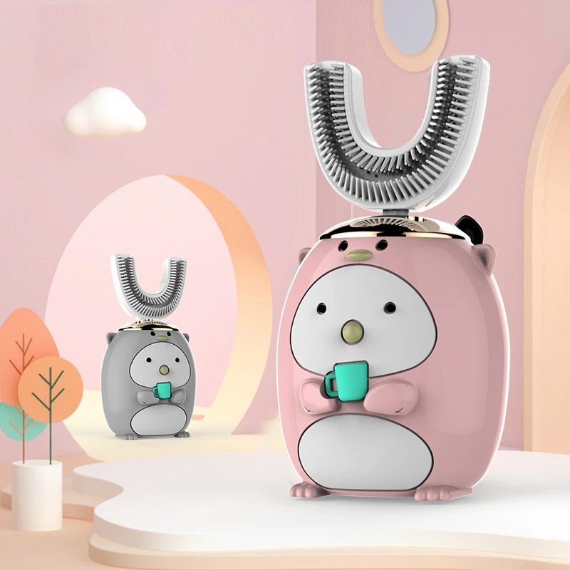 Smart U 360 Degrees Kids Sonic Electric Toothbrush Silicon USB Automatic Ultrasonic Teeth Tooth Brush Cartoon Pattern Children Smart U 360 Degrees Kids Sonic Electric Toothbrush Silicon USB Automatic Ultrasonic Teeth Tooth Brush Cartoon Pattern Children