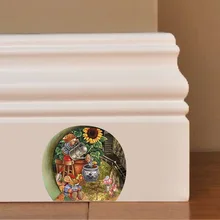 Zy1452 стиль милая маленькая мышь отверстие детская комната гостиная стены клейкая бумага водонепроницаемый съемный