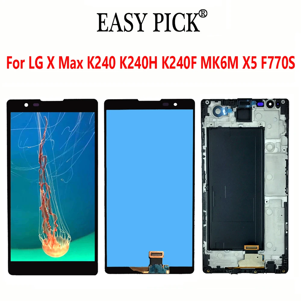 Для LG X Max K240 K240H K240F MK6M X5 F770S ЖК-дисплей Дисплей кодирующий преобразователь сенсорного экрана в сборе
