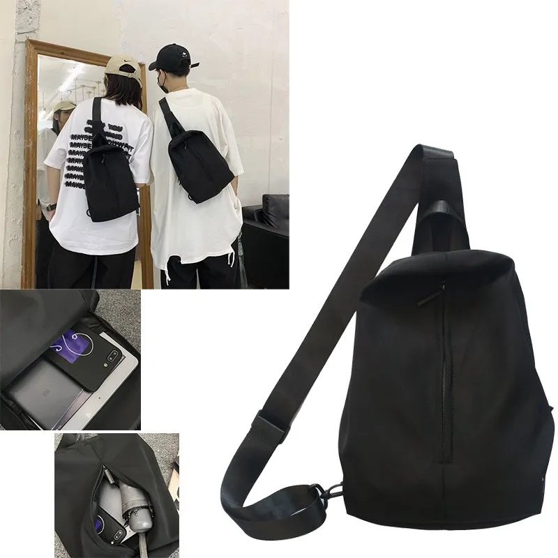 2021 New Oxford Messenger Bag Fashionable Chest Bags Trendy Cool Unisex Travel Pack Larger Capacity Waist Pouch Popular Borssak |