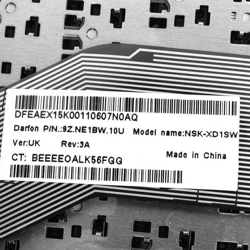 Британский английский раскладка клавиатуры для hp 15-BS 250 G6 255 G6 256 G6 ноутбук