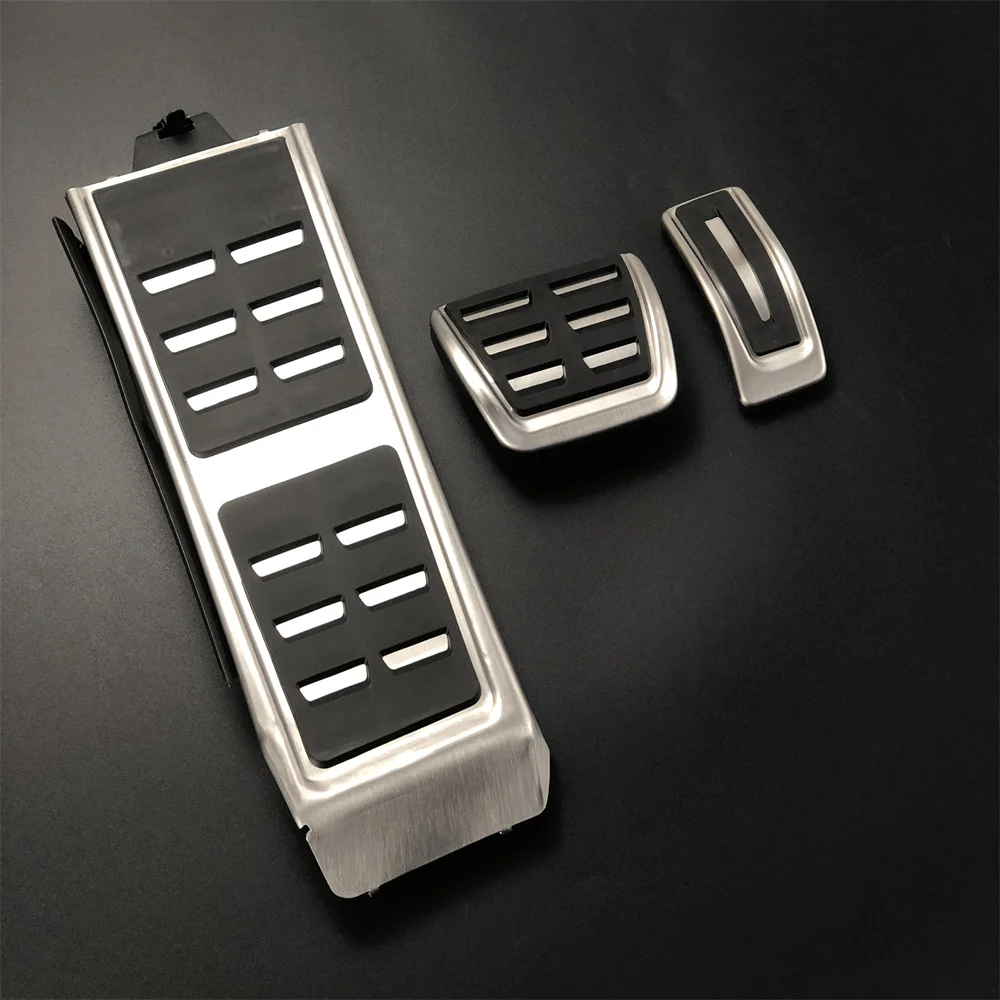 For Porsche Macan AT Foot Pedal Gas Fuel Brake Pedal Cover Trim 2pcs 2014-2021 