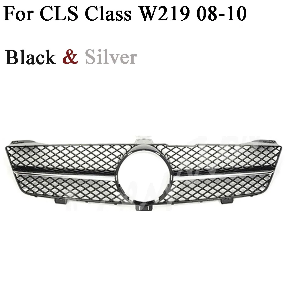 Передняя решетка бампера верхняя решетка для Mercedes Benz W219 класс CLS CLS350 CLS500 CLS550 2005 2006 2007 2008 2009 2010 Diamond GTR