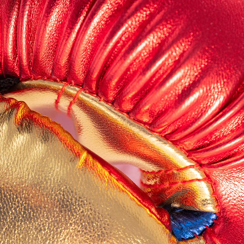 1Pair Durable Metal color Kids Audlts Women Men Boxing Gloves Sandbag Punch Training Muay Thai Karate Fight Mitts DEO 6-12oz