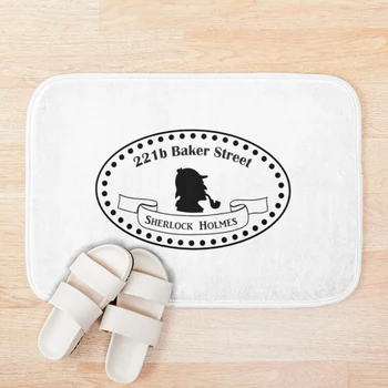 

221b Baker Street Sherlock Holmes. BBC TV show. Sherlock design Bath Mat Bathroom Bath Mat Set Mirrofiber Cartoon Bath Rug Set