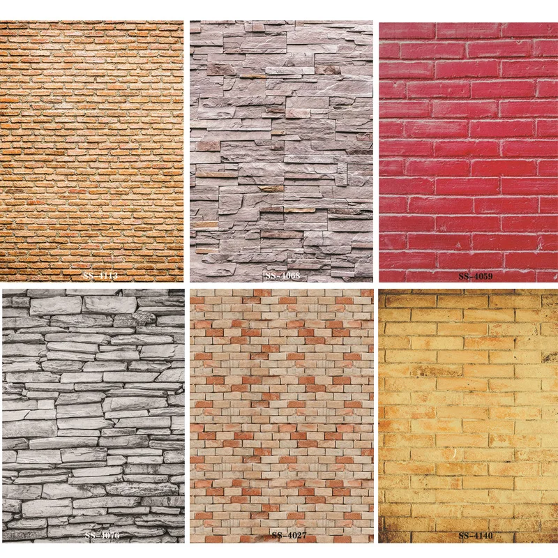 

SHENGYONGBAO Art Fabric Photography Backdrops Brick Wall Theme Photo Studio Background 20026SS-04