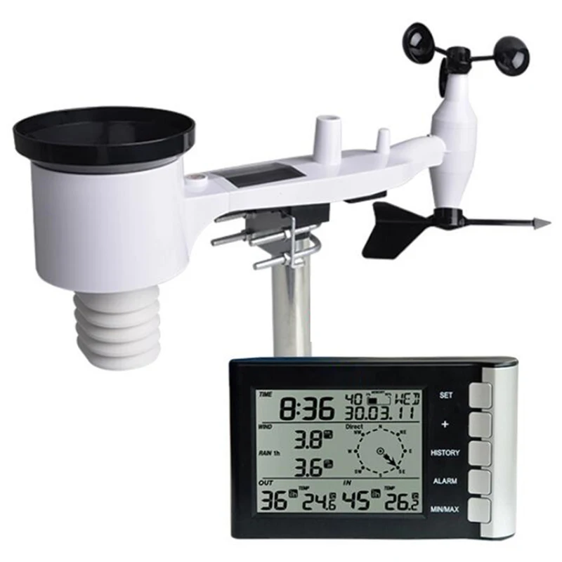 

Weather Station Wind Speed Wind Direction Temperature Humidity Rain 433Mhz