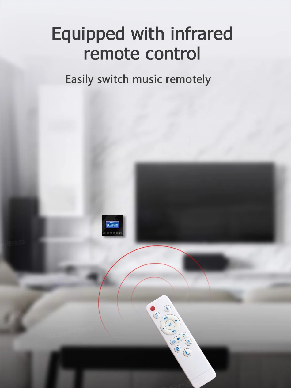 music player conectar a tv superar