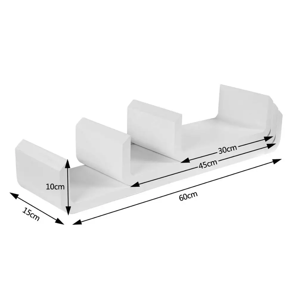 Floating Shelves Trays Bookshelves Wall Shelf Display Bookcase Storage Shelving Units Wall Mounted Storage CD Shelf Furniture