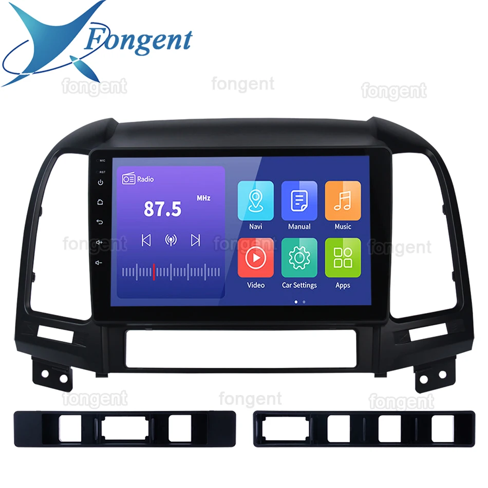 Магнитола на Android для Hyundai Santa Fe мультимедийный видеоплеер с GPS-навигацией 2006 2007 2008