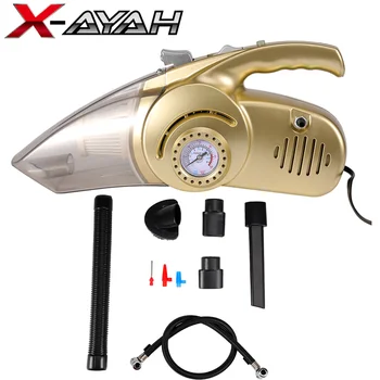 

Portable Car Vacuum Cleaner with light Car Dual Use Car Inflatable Pump Air Compressor Auto cleaner Handheld vacuum cleaners