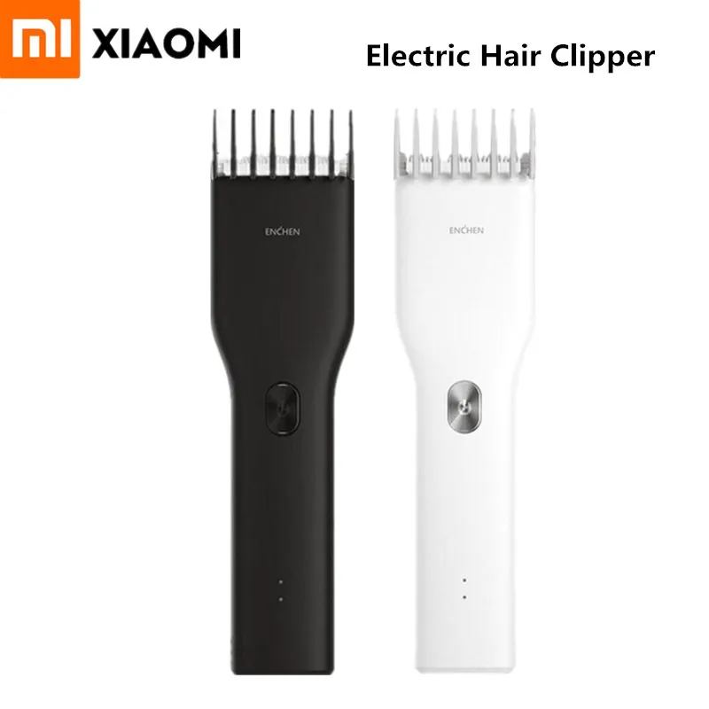 

Stock Xiaomi Mi Enchen Boost USB Electric Hair Clipper Two Speed Ceramic Cutter Hair Fast Charging Hair Trimmer Children Men