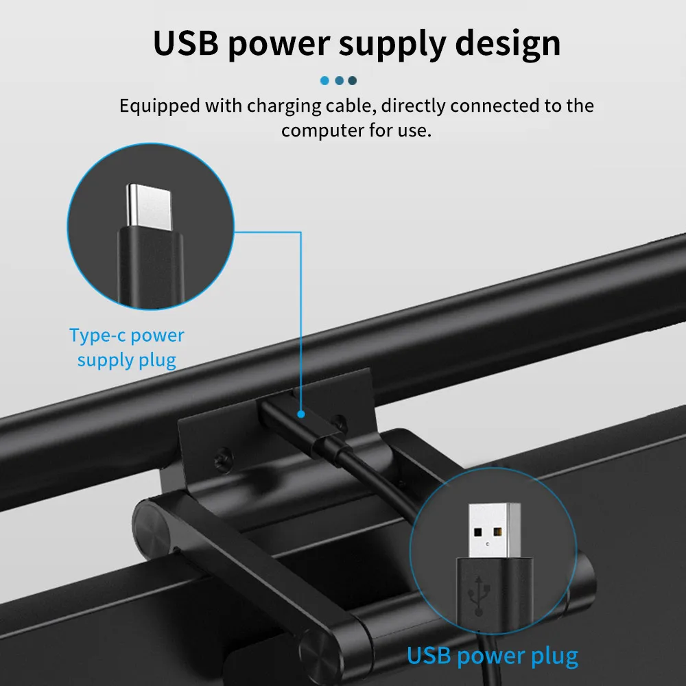 Компьютерные мониторы светильник для чтения с питанием от USB регулируемый