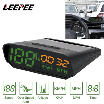 

X100S HUD Head-Up Display Car GPS Speedometer Time Altitude Speed Meter Solar Charge Universal Auto Safe Warning Diagnostic Tool