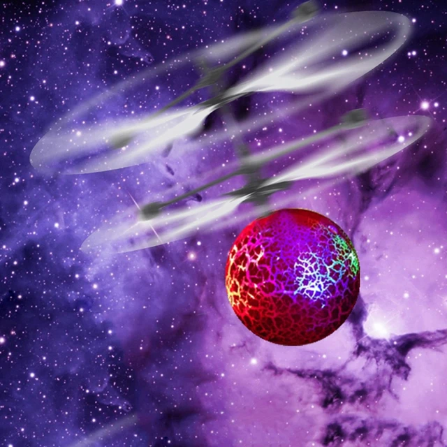 Infrared Induction Drone Flying Flash LED Lighting Ball Helicopter Child Kid Toy Gesture-Sensing No Need To Use Remote Control U 5