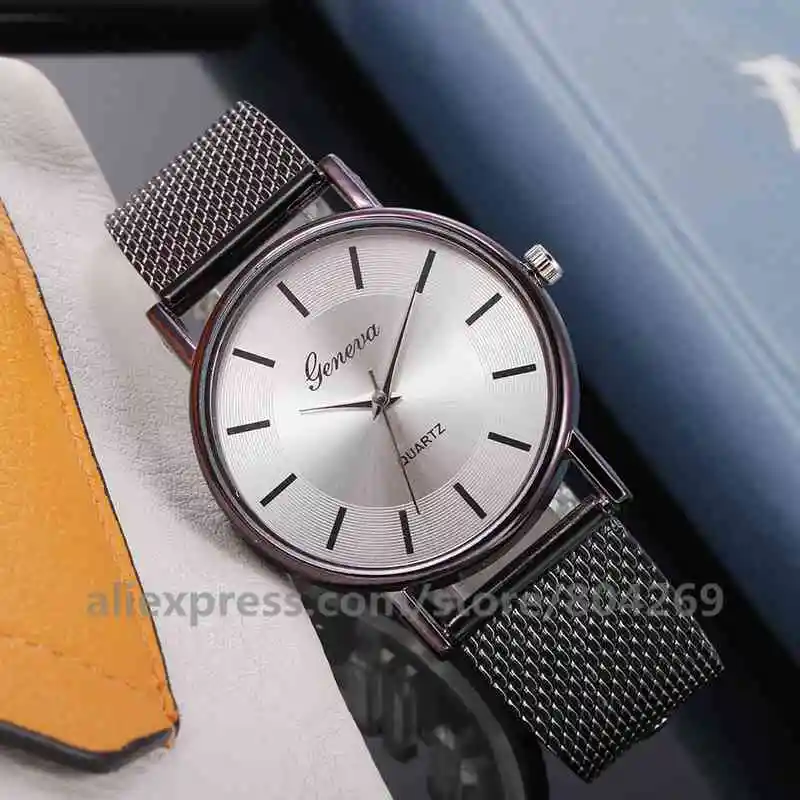 Винтажные часы-браслет из ПВХ, античный черный циферблат, женские наручные часы, кварцевые часы, Relojes Mujer