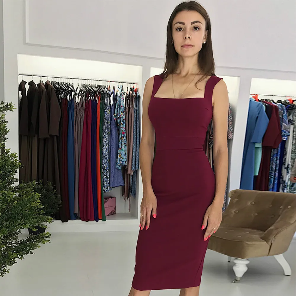 Новое летнее синее миди вечернее платье в стиле знаменитостей Vestido облегающее Бандажное Платье женское сексуальное Клубное платье без рукавов
