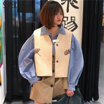 

SuperAen Fashion Women Shirts Spring New 2020 Long Sleeve Wild Cotton Ladies Blouses and Tops Solid Color Women Clothing
