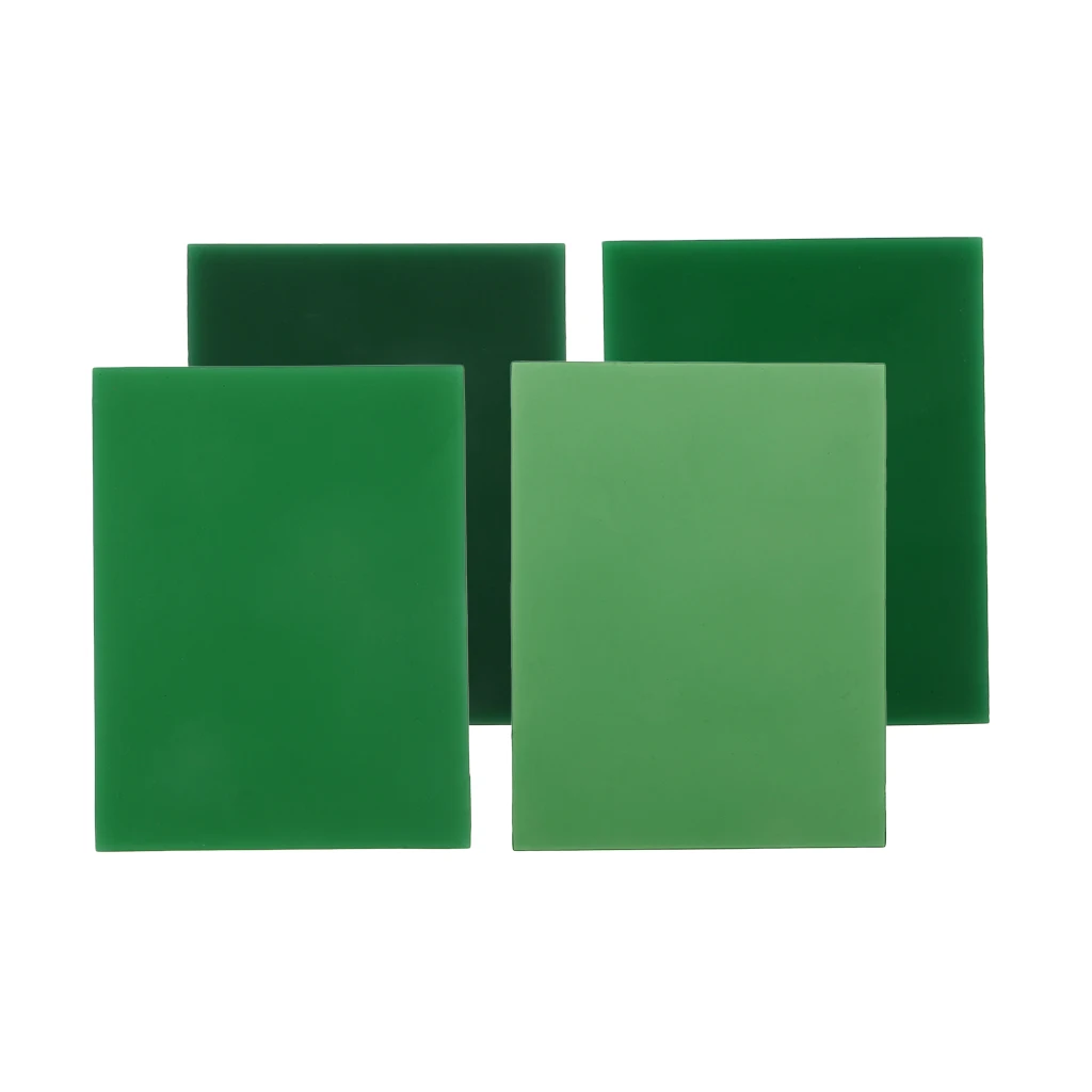 1/2/3/4mm Sculpture Carving Wax Block Green Hard Sliced For Jewelry Making Designing Jewelry Tools 