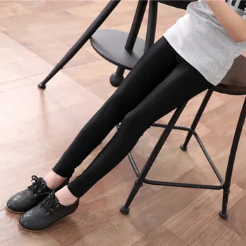 

2020 Girls Skinny stretch Straight Pants Shiny Children Bottoms Leggings Kid Elastic Trousers 3 4 5 6 7 8 9 10 11 year TEENAGER