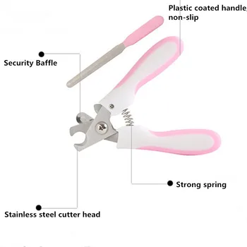 

2 Pcs Professional Pet Cat Dog Nail Clipper Cutter Stainless Steel Grooming Scissors Clippers Claw Nail Scissors with Lock