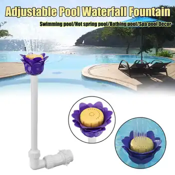 

Swimming Pool Waterfall Fountain Rack Swimming Pool Fountain Head Tube Is Connected To The Ground Above The Swimming Water Pool
