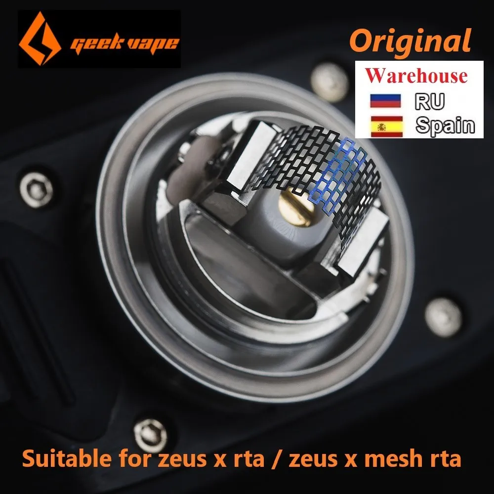 Новый сборный бак Geekvape Zeus X Mesh совместимый с RTA buildl для электронных сигарет VS Dual/