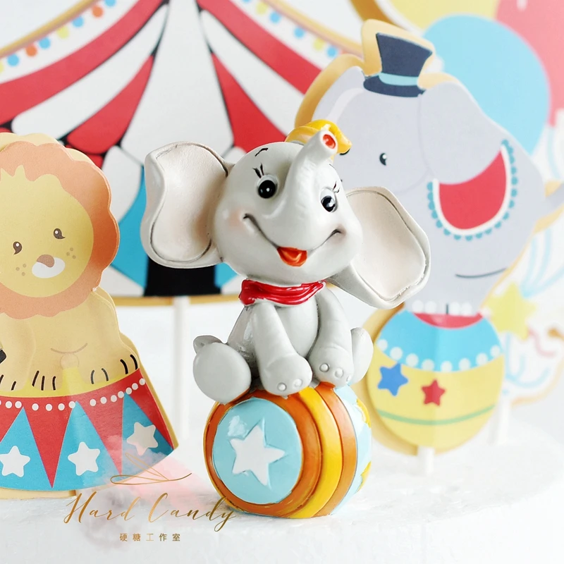 Цирк Клоун декорation de gâteau joyeux anniversaire многоцветная баллон dеcoration pour enfants flecte enfant fourntures de cuis