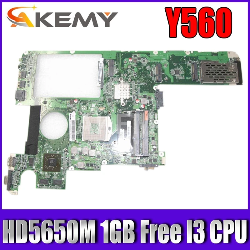 Для Lenovo Ideapad Y560 материнская плата ноутбука DAKL3AMB8G1 DAKL3AMB8D0 DAKL3AMB8E0 DDR3 HD5650M 1 ГБ GPU Free I3 CPU
