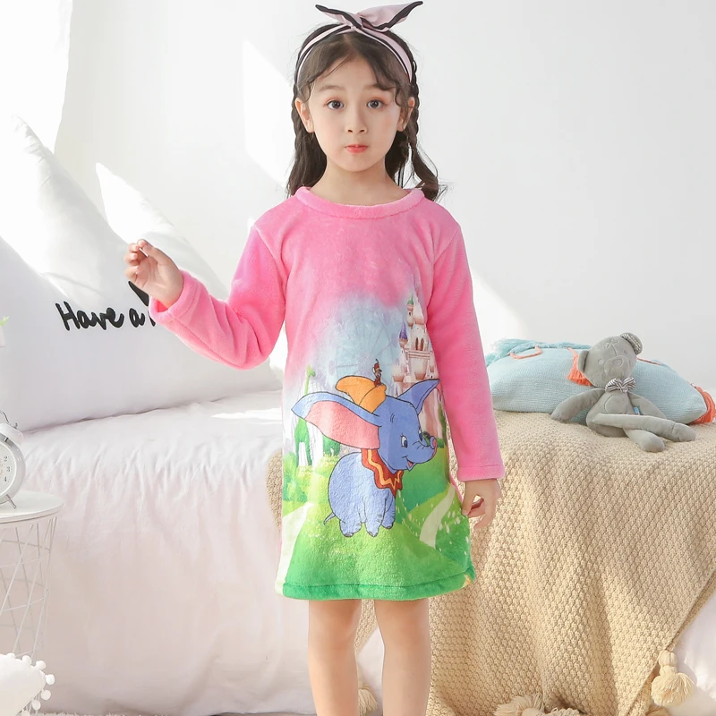 WAVMIT/ детская одежда с 3D принтом; Осенняя Пижама для девочек; фланелевая одежда для сна для девочек; детское праздничное платье принцессы; ночная рубашка для девочек
