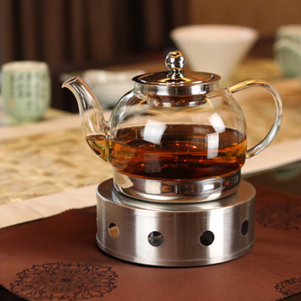 Нагреватель практичный нагреватель для чайника из нержавеющей стали Серебряная Свеча база тривец круглое блюдо кофе
