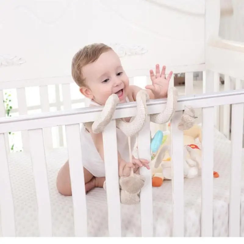 Baby Rattles Mobiles Dolls Educational Toys for Children Teether Bed Bell Built in BB Device Vocalization Gnawing Bite