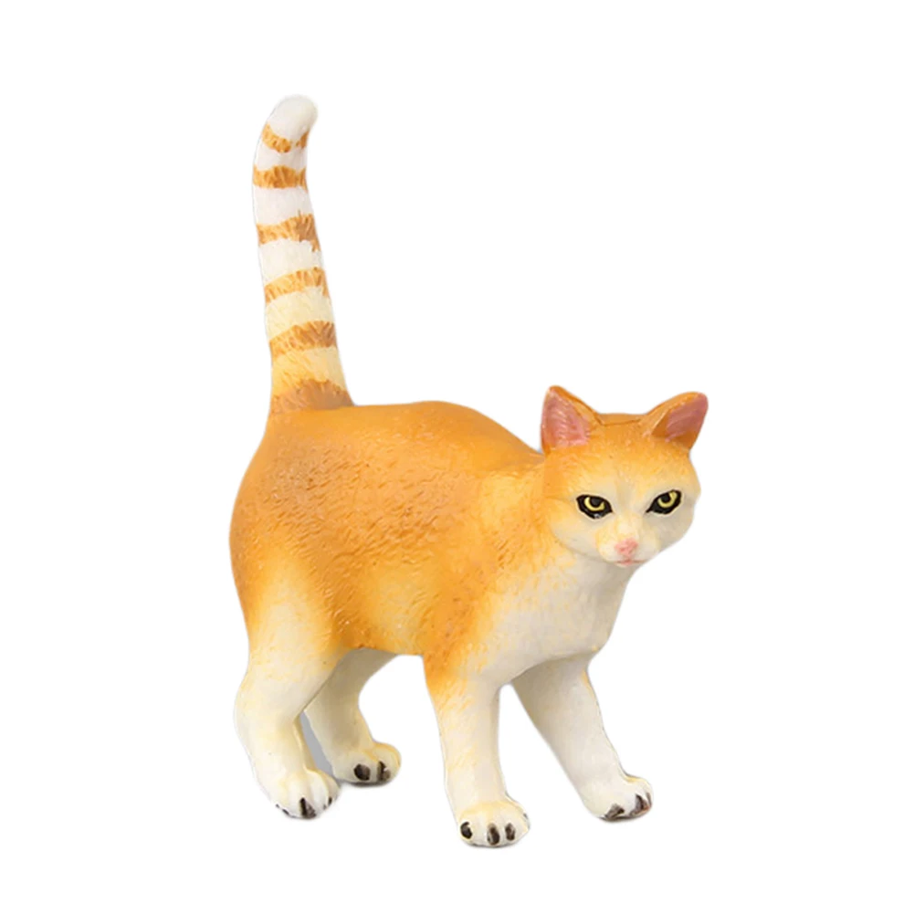 Моделирование мини кошки Kitty фигурка модель статуя домашние украшения подарок Детская Игрушечная модель животного декоративная фигурка для дома сказочная фигурка подарки