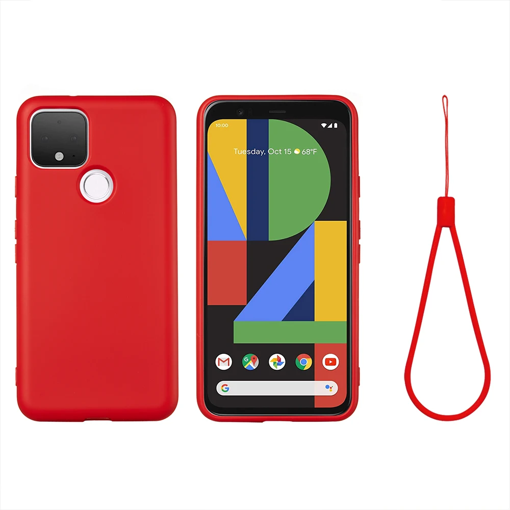 Shockproof Colorful Soft Silicone Back Case with Strap