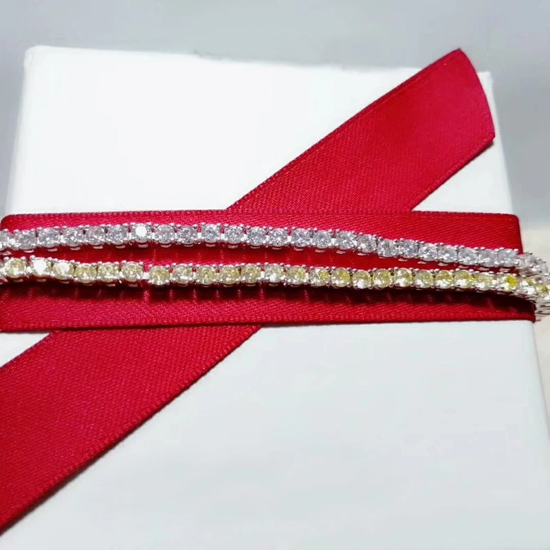 Дизайнерский Модный 925 пробы, серебряные украшения, 3А, кубический цирконий, вечерние браслеты