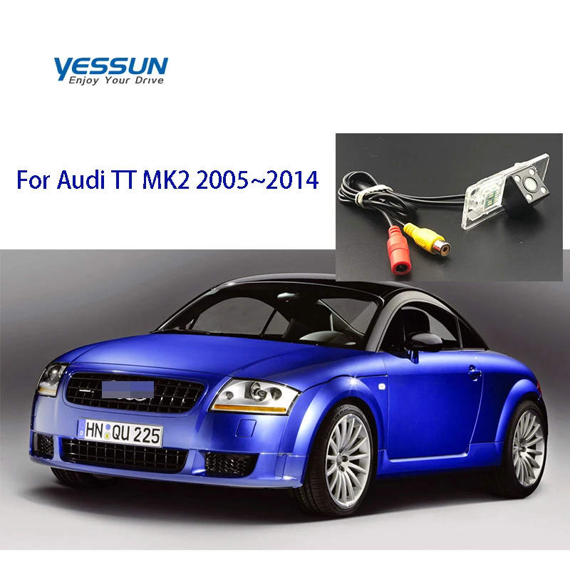 Камера заднего вида Yessun для номерного знака Audi TT/ TTS MK2 2005 2006 2007 2008 ~ 2014 CCD камера