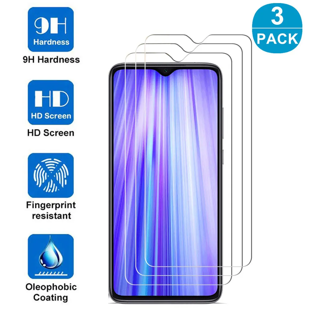 3 упаковки 9H Защитная пленка для экрана из закаленного стекла Redmi 8/8A Note 8 7/K20 Pro