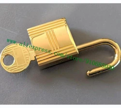 Top Grade H Bag Parts1 Lock 2 Key Polished Shine Golden Padlock For Berkin Keally Handbag Necklace Charm Stainless 162 Engraved