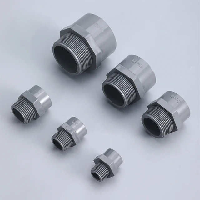 1Db Pvc Csőszerelvények Hímszálas Tömlő Csatlakozó Otthoni Kert Ibc Víztartály Csatlakozás Műanyag Ízületek Adapter - Image 3