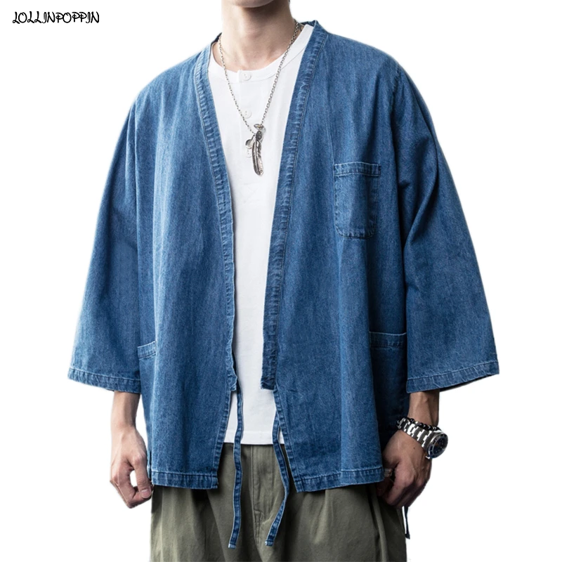 denim kimono