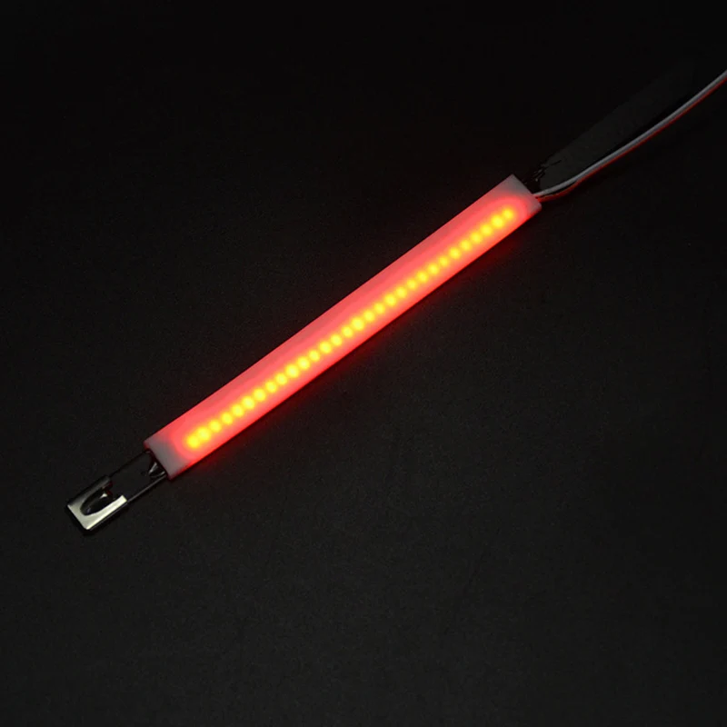 Motorcycle Front Fork Shock Absorber LED Turn Signal Indicator Day Running Light_red 1