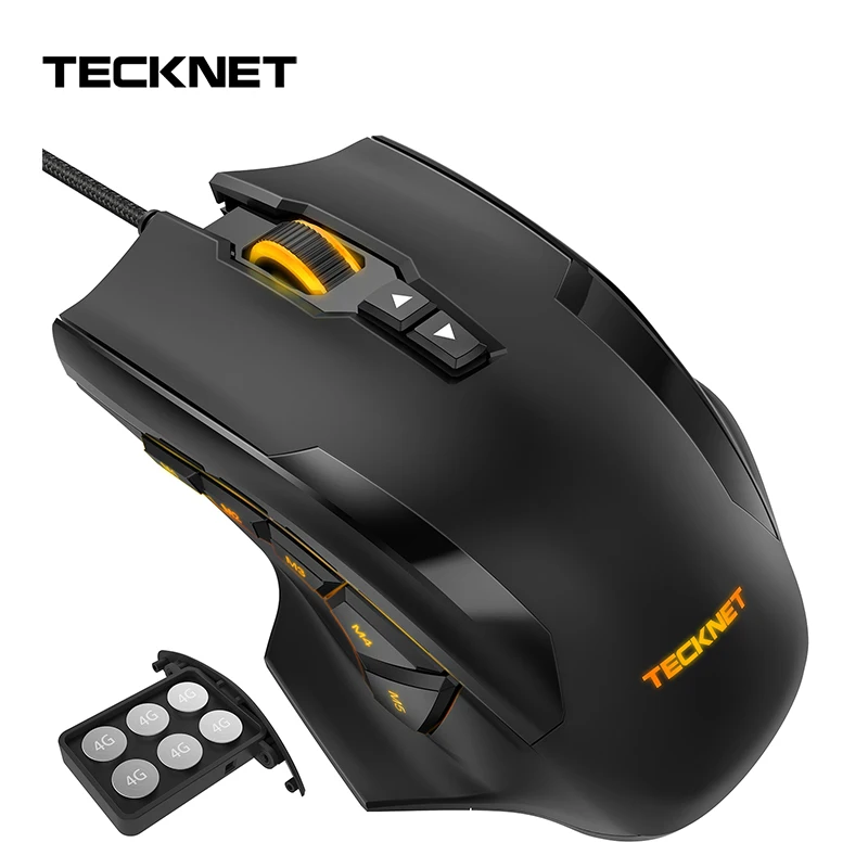 Скидка TeckNet 16400 dpi оптическая эргономичная мышь 2,0 USB игровая мышь 10 кнопок Omron микропереключатели для компьютера ПК ноутбука рабочего стола