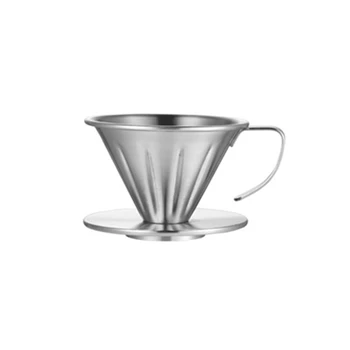 

Pour over Coffee Filter Maker Reusable Coffee Dripper Paperless Drip Cup Stainless Steel,Small