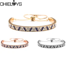 CHIELOYS,, Роскошные браслеты из нержавеющей стали, 3 цвета, женский браслет с сердечком и надписью Forever Love, женские Знаменитые ювелирные изделия