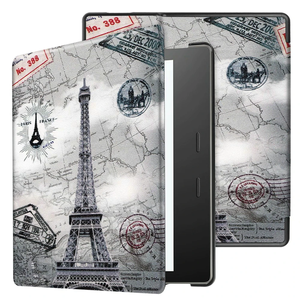 10 шт цветной Защитный флип-чехол из искусственной кожи для Amazon Kindle Oasis 3 7 дюймов - Цвет: 3