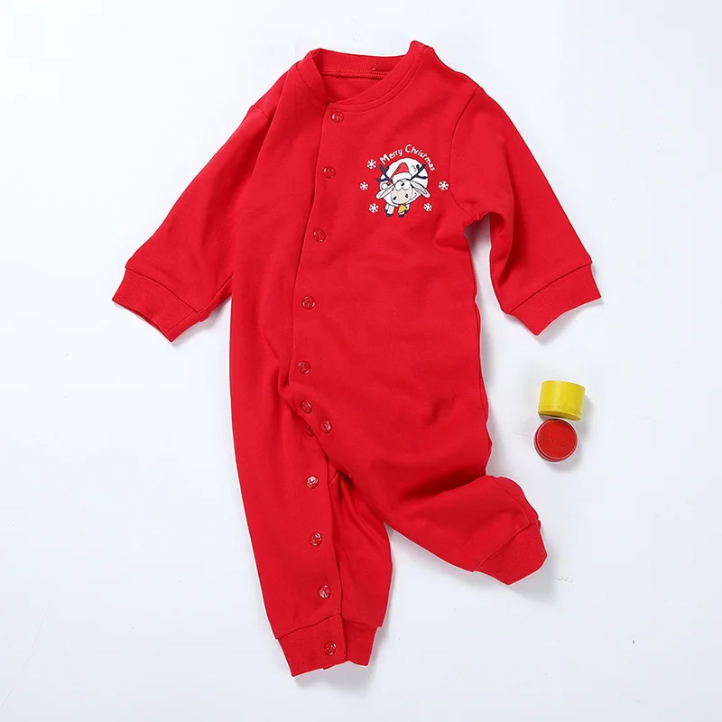Soft Baby Unisex Cotton Christmas Pyjama Infant Boy Girl Clothes Long